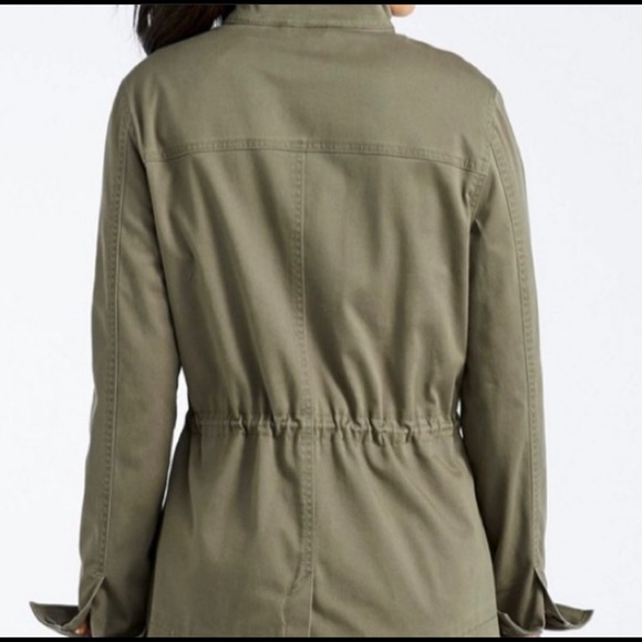 Ambiance Utility Jacket. Khaki green hooded. - Picture 6 of 11